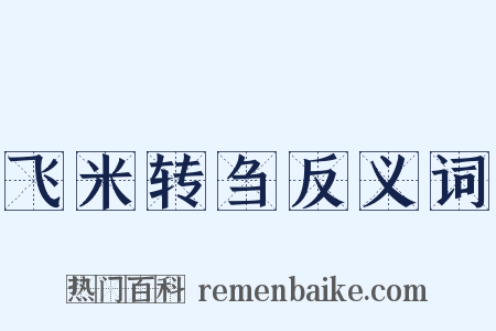 飞米转刍反义词是什么意思的图片